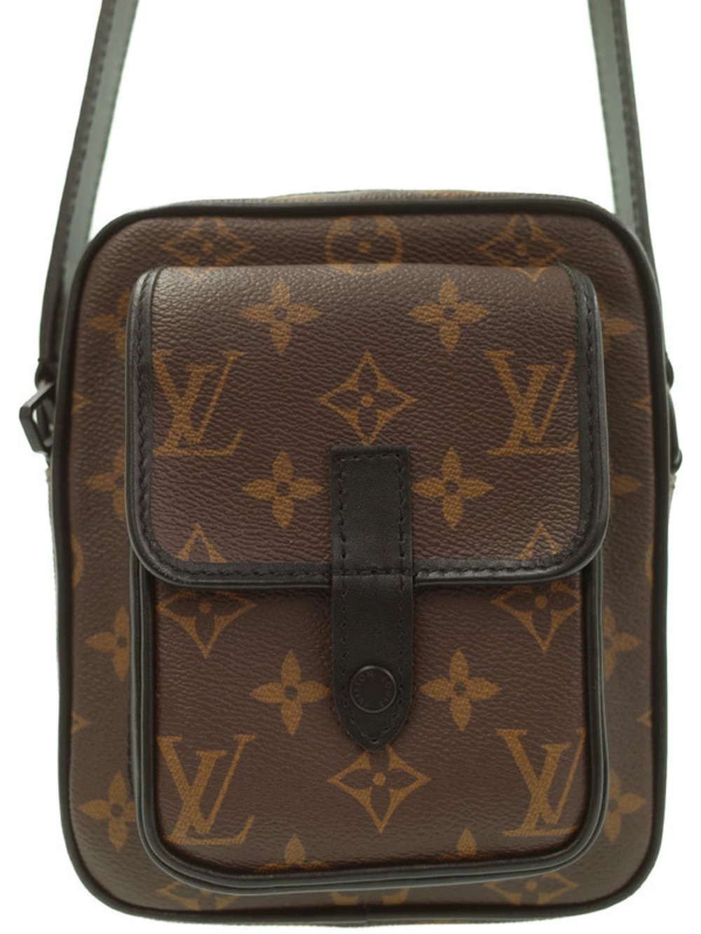 Louis Vuitton Monogram Macassar Brown Christopher Wearable Wallet Shoulder Bag